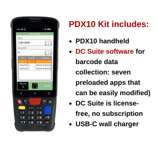 PDX10 Mobile Computer with DC Suite Software
